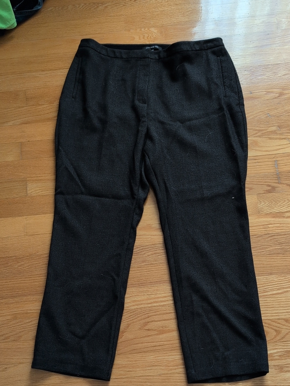 Jones New York Charcoal Women’s Straight-Leg Trousers